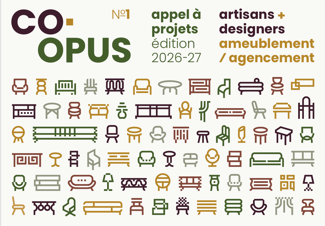 Affiche de CO-OPUS - l'appel à projet mobilier
